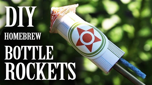 Learn how to make bottle rockets from household items