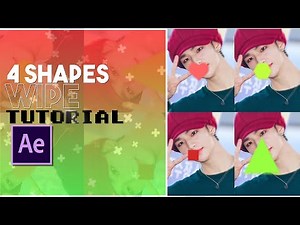 4 shapes wipe after effects tutorial! (heart, hexagon, square & triangle)