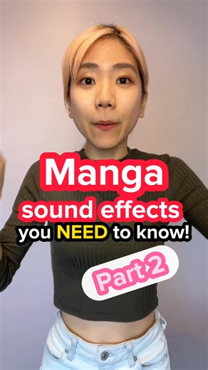 Manga sound effects you NEED to know!✨ #japan #japanese #japanthings #abroadinjapan | StudyIn Daily Japanese