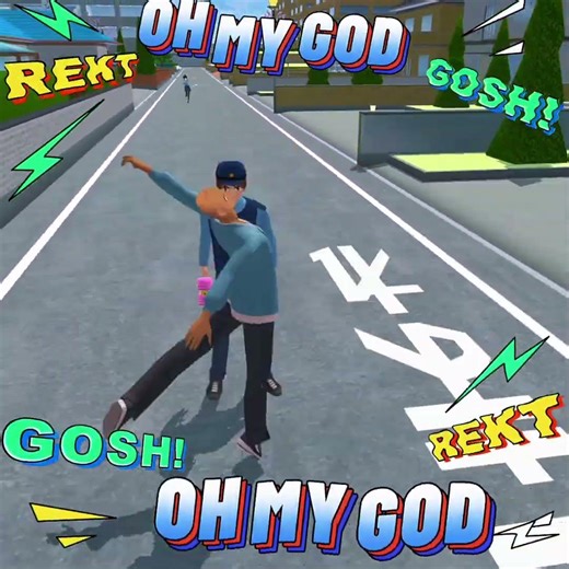 Si Botak Joget Dikejar Poli5i 🤣🤣😱 #sakuraschoolsimulator #shorts #youtubeshorts #animation #viral