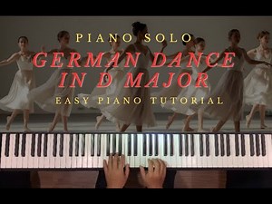 German Dance in D Major – Piano Tutorial | Hands & Sheet Music