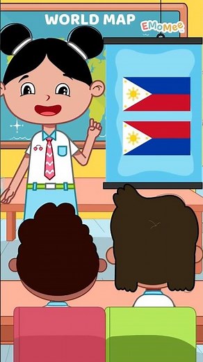 Countries With Two Flags🤔 | EMoMee #shorts #kidsvideo #flag #country