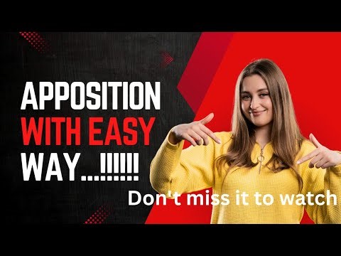 What is Noun in Apposition??with easy way don't miss it to watch