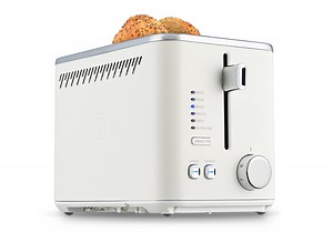 Toastmaster 2-Slice Multi-Function Toaster - Star White with Lever and Dial Controls, Extra Wide Slots, High Rise Toast Lift and Gluten Free Setting, 900W