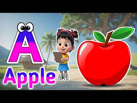 Phonics Song 2 with TWO Words in 3D - A For Airplane - ABC Alphabet Songs with Sounds for Children