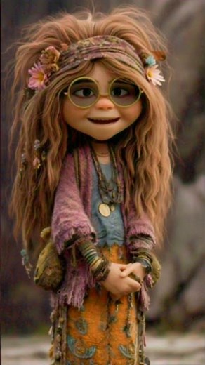 Janis Joplin Cry Baby Pixar-style animation with original audio #classicrock #classicpop