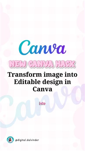 Dalvinder Kaur | Canva Designer | IG Growth Expert on Instagram: "In this video, I show you how to turn any screenshot or reference image into a fully editable Canva design using Codia AI Design. This Canva AI tool helps you convert images into editable text, layouts, and elements without rebuilding designs from scratch. If you’re a content creator, Canva designer, or freelancer working with client reference designs, this tool can save you hours of work. You’ll learn: How to use Codia AI Design 