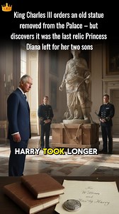 125K views · 4.6K reactions | King Charles III orders an old statue removed from the Palace – but discovers it was the last relic Princess Diana left for her two sons | Model Nova Emily | Facebook