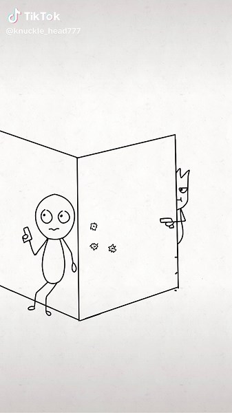 Funny Animation Meme Featuring Gunfire and Humor