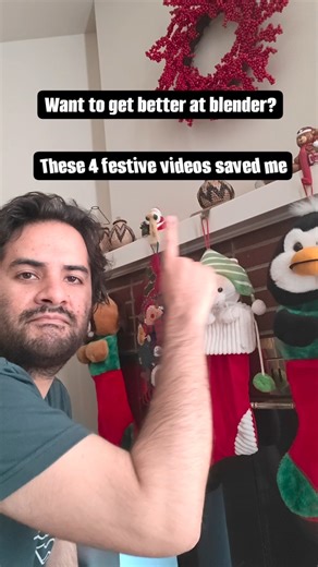 TOP 4 FESTIVE Blender videos Every Artist Should Watch #blender #christmas #top4