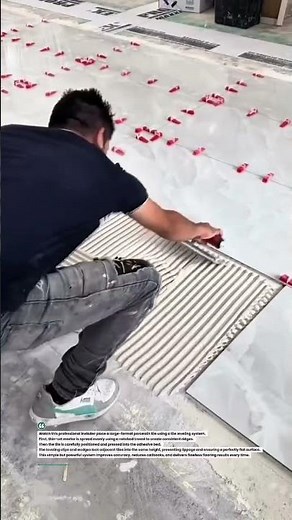 Perfect Tile Leveling System Installation #construction #tiling #tools