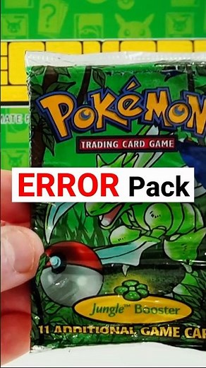ERROR POKEMON CARD PACK OPENED 😱