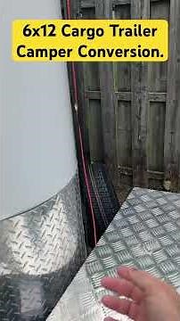 6x12 Enclosed Cargo Trailer Camper Conversion #cargoconversion #mayhembike