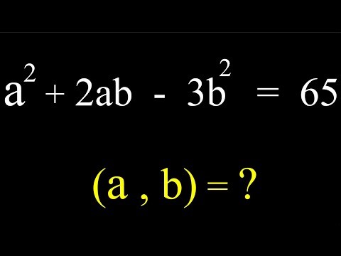 A Nice Algebra Problem | Math Olympiad (a,b) = ?