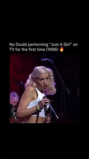 Songs That Should Not Work on Instagram: "In 1996, No Doubt took the stage on Late Night with Conan O’Brien and delivered one of their earliest TV performances of “Just A Girl.” This wasn’t just another promo performance — it was a defining moment that helped launch them into global fame. The energy, attitude, and raw charisma Gwen Stefani brings here is exactly why this era was unforgettable. Their album “Tragic Kingdom” went on to become one of the biggest records of the 90s, earning Grammy no