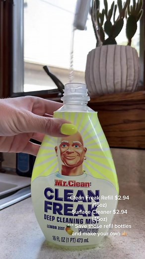 Save Money with DIY Mr. Clean Clean Freak Refills