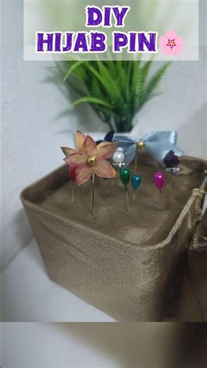 DIY Cute Hijab Pin 🌸|Hijab Pin Making At Home |#ytshorts #trending #diy #viral