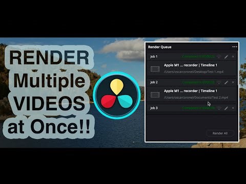 Render Multiple videos from different timelines at once in Davinci Resolve 17