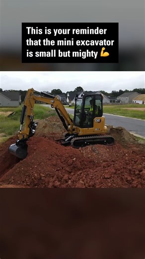 Confined space? No problem. Our Cat Mini Excavators take care of business! 😎 https://bit.ly/3JsaOX5 | Cat Construction