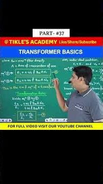 TRANSFORMER BASICS IN ELECTRICAL ENGINEERING (PART 37) #shorts #tiklesacademy