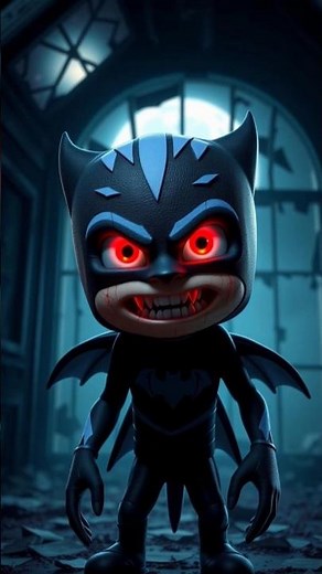 Scary PJ Masks Transformation 😱 | Creepy Horror Animation Shorts #horror #scary #ytshorts