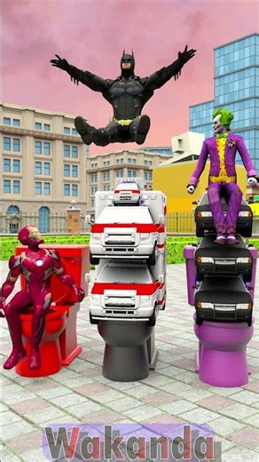 Loop Car Toilet in Superhero World - Funny Animation 2