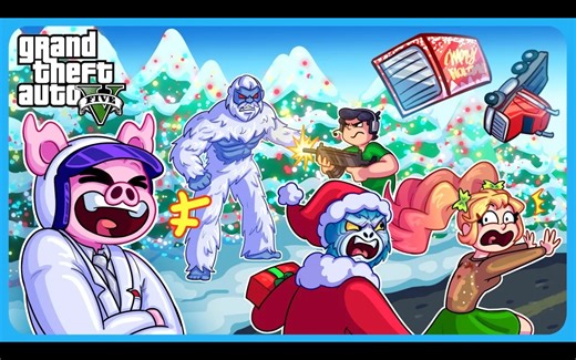 [中配]搞笑GTA5圣诞时刻：最后的狂欢？ - WILDCAT