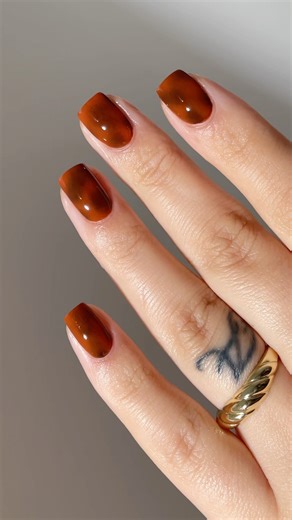 Tortoise shell nail art hack ✨