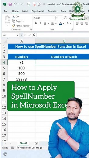 ✅ SpellNumber | How to Apply SpellNumber through VBA Coding in Microsoft Excel ? VBA Code #shorts