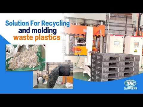 Plastic Recycling Solution: Compression Molding Waste Plastics into Industrial Pallets #recycling