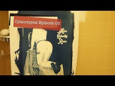 Cyanotypes e03 - The full process with UV UV-A light