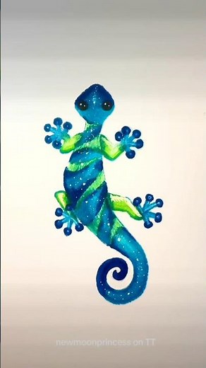 fun and easy hack to draw a GECKO ✨🦎🥰 #gecko #animaldrawing #drawingtutorial