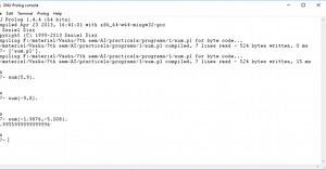 Write a Prolog program to calculate the sum of two numbers.