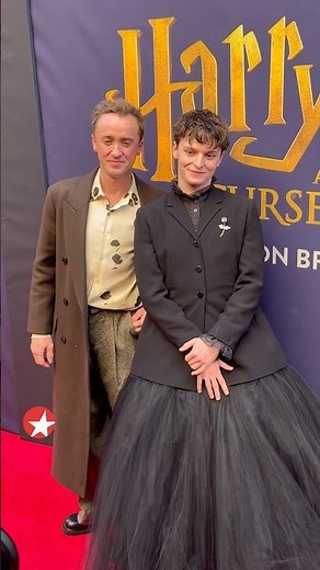 Tom Felton & stars of HARRY POTTER AND THE CURSED CHILD walk Gala Year 7 Broadway red carpet