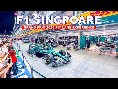 🏎️ Formula 1 Singapore Grand Prix 2025 Pit Lane Experience Full Tour🇸🇬🏁🔥