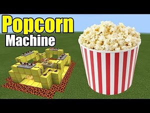 How to Make a POPCORN MACHINE | Minecraft PE