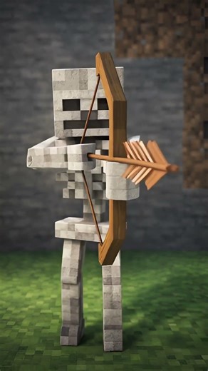 SKELETON REALISTIC #minecraft #skeleton #ai