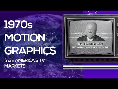 70s Motion Graphics from Every American TV Market - Station IDs, News Intros & More