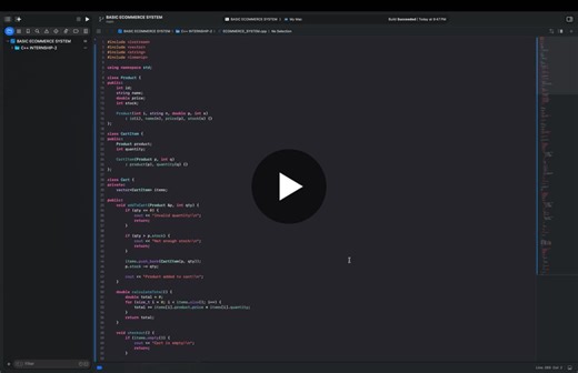 #cplusplus #softwareengineering #objectorientedprogramming #internshipexperience #pinnaclelabs #computerscience #techdevelopment #continuouslearning | SK ARUN AMUTHAN