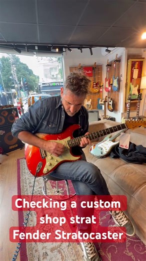 Fender Strat Custom Shop #guitar #fender #customshop #guitarplayer