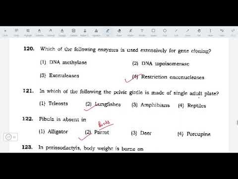 DU MSc Zoology question paper solution 2015 Part C
