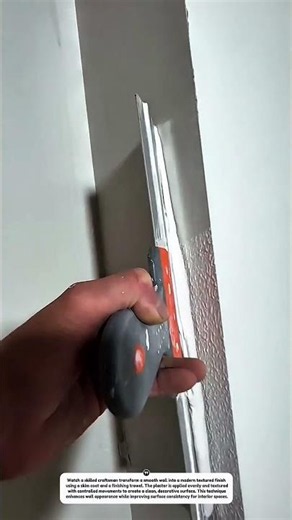Amazing Wall Texture Finish with a Skim Coat | Professional Plastering Technique