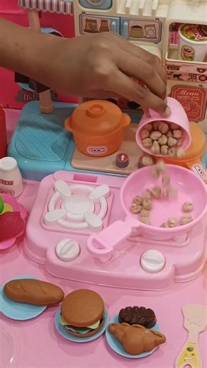Satisfying Unbelievable ASMR Sound From Tiny Kitchen Set Toy #asmr #kitchenset #cookware