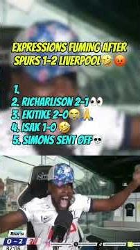 Expressions Oozing Reacts to Spurs 1-2 Liverpool | Two Red Cards for Spurs! What a Game!