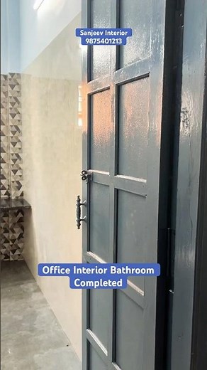Office Bathroom Transformation – From Boring to Breathtaking #sanjeevinteriors #office #viralvideo