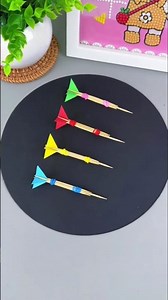 Turn Used Toothpicks into Fun Dart Crafts! | DIY for Kids & Parents.