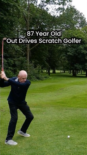 87 Year Old Out Drives Scratch Golfer. #golf