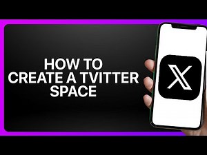 How To Create A Twitter Space In X App (Twitter) 2025! Tutorial