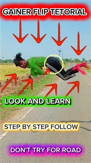 gainer flip video tutorials right #flip #stunt #trendingshorts #tetorial
