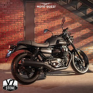 43K views · 415 reactions | Moto Guzzi New V7 Stone is the most important evolution of the legendary model from Moto Guzzi. . Enhancing the comfort and creating captivating silhouette with a new two-tier seat design, stylish side panels, and updated exhaust system. . Click https://linktr.ee/MotoGuzziIndonesia for more info. . #MotoGuzzi100 #100YearsOfAuthenticity #MotoGuzzi #MotoGuzziIndonesia #MotoGuzziAuthenticJourney #AuthenticRider #MotoGuzziV7 #V7Stone | Moto Guzzi | Facebook